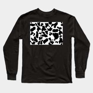 Cow Print on White Long Sleeve T-Shirt